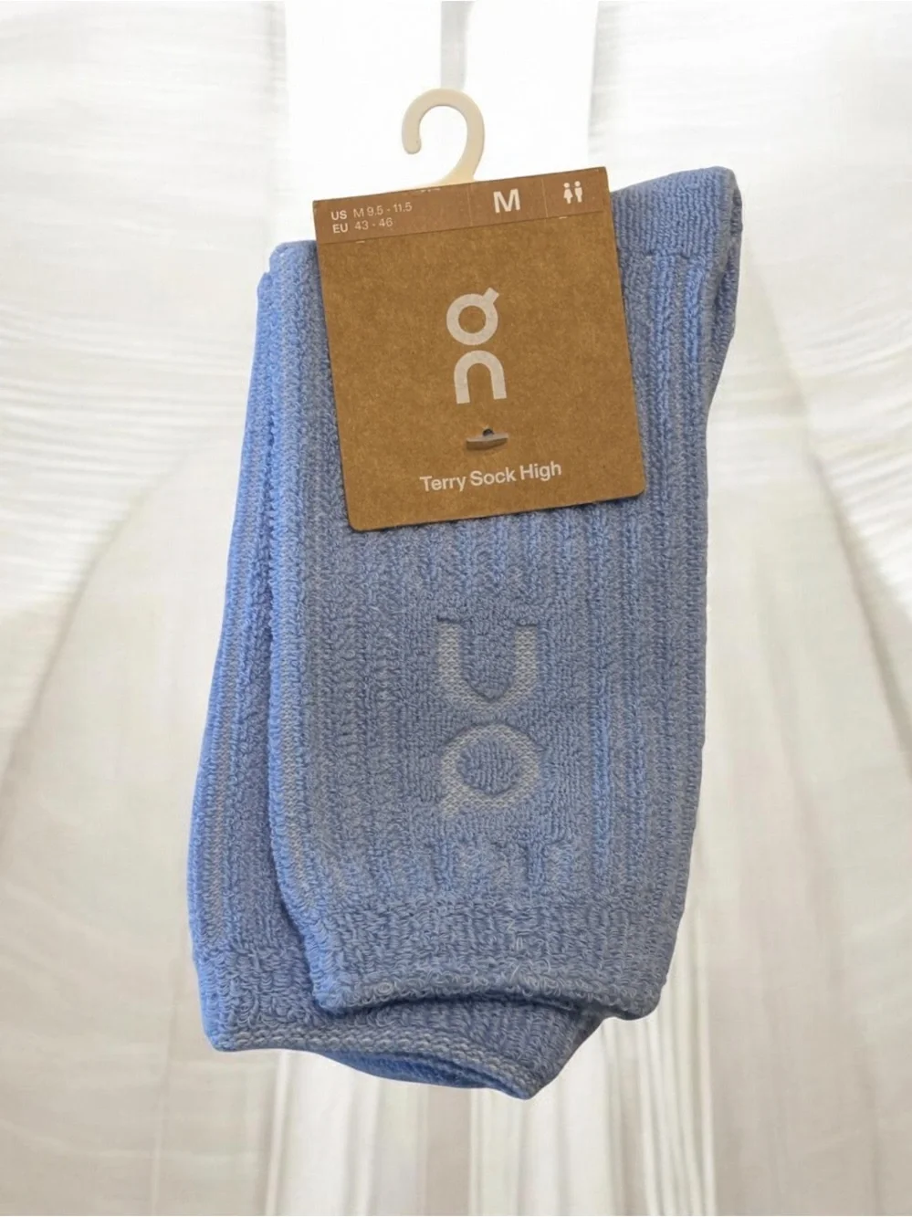 On Running Men's Light Blue Terry Sock High